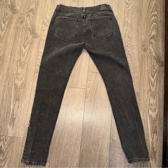 BDG Women’s black Embroidered Mid-Rise Twig Ankle Jeans - Picture 5 of 12